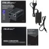Qoltec Dwukierunkowy Media Konwerter SWITCH Ethernet 1x RJ45 1x SFP |   1000Mb/s | 5V